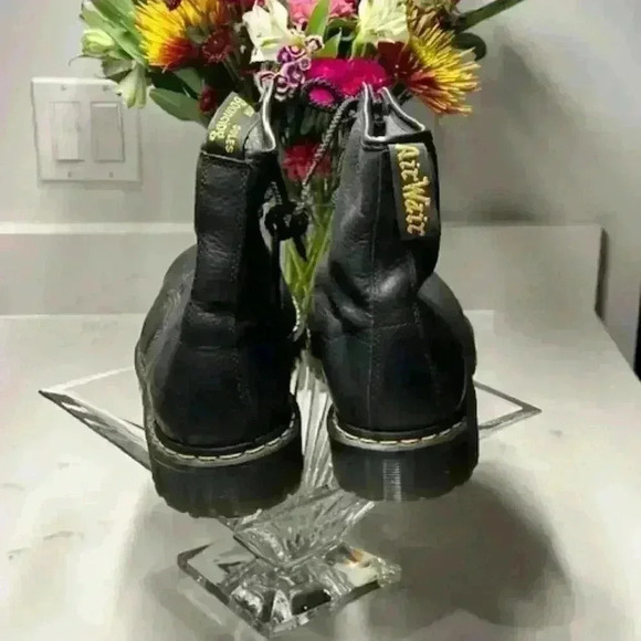 Men's Dr. Marten's Industrial Black Leather Steel Toe Work Boots Size 14 - Picture 5 of 9